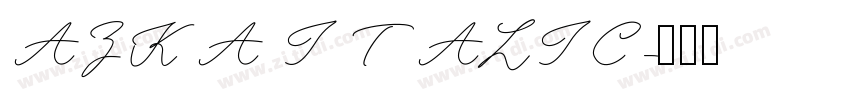 AZKA ITALIC字体转换
